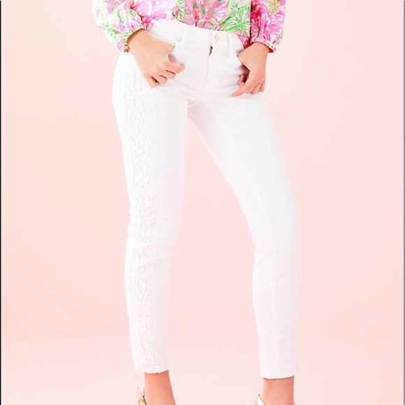 Lilly Pulitzer white South Ocean Skinny Crop Jeans - Picture 4 of 15